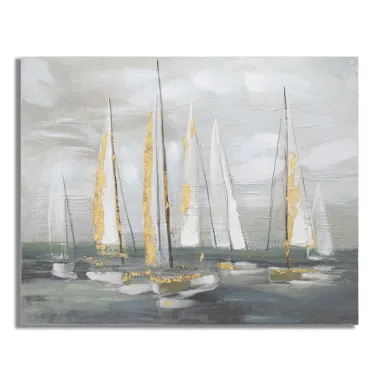 Malowidło na płótnie Gold Boat 100x2,8x80 cm
